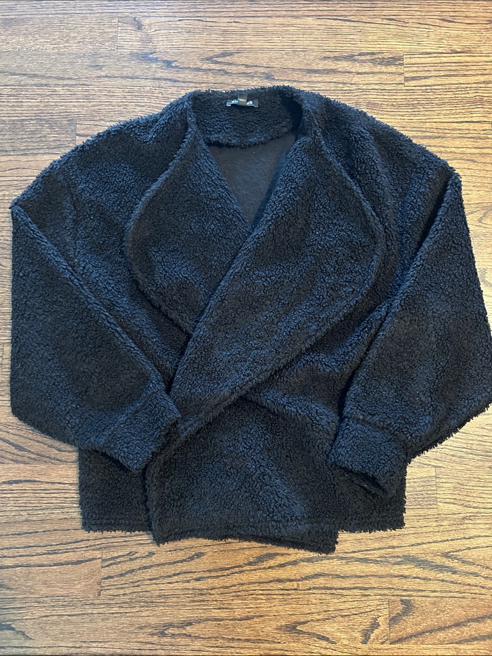 Express Black Sherpa Wrap Cardigan / jacket - Women's